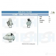 Стартер CV PSH L74 YT 292319 830910112030