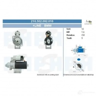 Стартер CV PSH DXWY QW 283991 210502092010