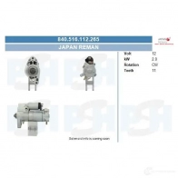 Стартер CV PSH 830503132210 U3W3N 53 292128