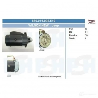 Стартер CV PSH OOW 0SDY 830016092510 292106