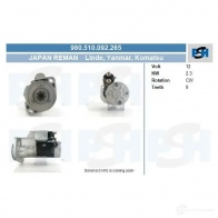 Стартер CV PSH N PBLUD3 980510092265 293233