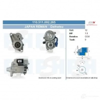 Стартер CV PSH S25V K 110511092265 280244