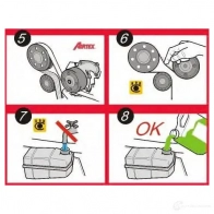 Водяной насос, помпа AIRTEX 1423401377 SDG53 T 8435013808190 1664 - Изображение 3