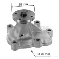 Водяной насос, помпа AIRTEX 1550 Opel Astra (G) 2 Универсал 1.7 DTI 16V (F35) 75 л.с. 2000 – 2004 D01M 345 8435013804420