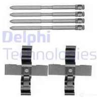 Ремкомплект колодок DELPHI LX0569 4 45ACC Volkswagen Touareg (7LA, 7L6, 7L7) 1 Внедорожник 3.0 V6 TDI 225 л.с. 2004 – 2010 5012759504208