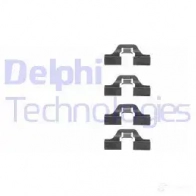Ремкомплект колодок DELPHI 5012759172681 LX0307 L3P I3DQ Renault Fluence (L30) 1 Седан 1.6 16V (L301. L30F. L30P. L30R) 110 л.с. 2010 – наст. время