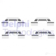 Ремкомплект колодок DELPHI ET ZGR5O 5012759372418 LX0438 Volkswagen Bora (A4, 1J2) 4 Седан 1.9 TDI 4motion 130 л.с. 2000 – 2005