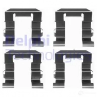 Ремкомплект колодок DELPHI 5012759172698 6MG17 2 952527 LX0308