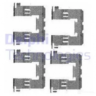Ремкомплект колодок DELPHI LX0453 W1D8 G 5012759397404 952669