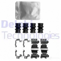 Ремкомплект колодок DELPHI LX0657 9OSK R 5012759988763 1417611665