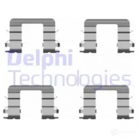 Ремкомплект колодок DELPHI 4 KWC2 Mitsubishi Colt LX0416 5012759372197