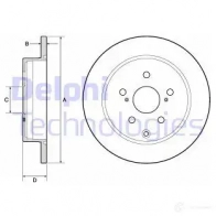 Тормозной диск DELPHI 5012759972380 935715 SI 6D9 BG4757C