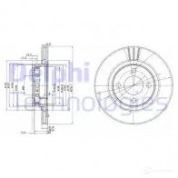 Тормозной диск DELPHI J8 9Y2P Audi 5012759923818 BG2784
