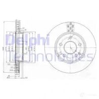 Тормозной диск DELPHI 9HDT R BG3909 5012759358764 935083