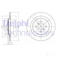 Тормозной диск DELPHI 5012759416594 J4GSPE J Toyota BG4076