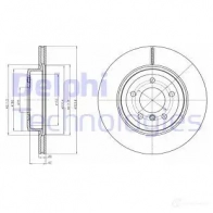 Тормозной диск DELPHI 5012759470428 REIX 16 BG4325 Bmw Z4 (E89) 2 Кабриолет 3.0 sDrive 35 is 340 л.с. 2010 – 2025