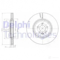 Тормозной диск DELPHI M82IC 9 5012759355060 935090 BG3918