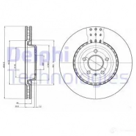 Тормозной диск DELPHI 5012759531310 PSCX HK 935871 BG9110C