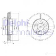 Тормозной диск DELPHI 5012759064153 Toyota Camry (XV20) 2 Седан 2.2 (SxV20) 131 л.с. 1996 – 2001 BG3177 V G4R4IZ