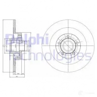 Тормозной диск DELPHI 5012759288962 K 205BOL BG3732 934896