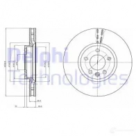 Тормозной диск DELPHI 5012759471159 T XXIQ BG9106 Volkswagen Transporter (T6) 6 Фургон 2.0 TDI 4motion 204 л.с. 2015 – 2024