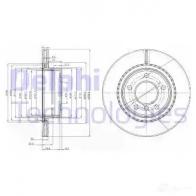 Тормозной диск DELPHI 6BW 1S28 Bmw 3 (E91) 5 Универсал 2.0 320 d 150 л.с. 2004 – 2007 5012759532140 BG3901C