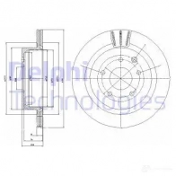 Тормозной диск DELPHI M PGXI 5012759078556 BG3354 934648
