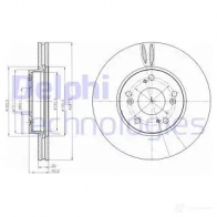 Тормозной диск DELPHI BG4186C 9HE0 S 5012759530788 935372