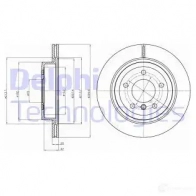 Тормозной диск DELPHI BPG37 O Bmw 5012759530856 BG4223C