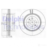 Тормозной диск DELPHI BG3854 935025 5012759308738 TF 66C