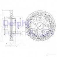 Тормозной диск DELPHI BG9076 5012759443538 935826 ZMAE7 9M