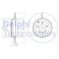 Тормозной диск DELPHI BG9082C 5012759531181 0B4 S58 935838