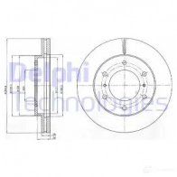 Тормозной диск DELPHI 5012759443408 Mitsubishi Pajero BG4229 3 G98J