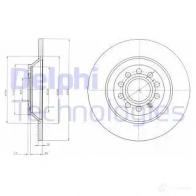 Тормозной диск DELPHI IP GMI 5012759416280 BG4088 Audi A6 Allroad