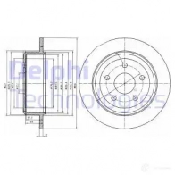 Тормозной диск DELPHI 5012759434406 BG4157 Jeep Wrangler (JK) 3 Внедорожник 3.8 208 л.с. 2007 – 2011 1O PR6