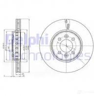 Тормозной диск DELPHI BG4536C 5012759531433 PV14WV 3 Renault Captur (H50) 1 Кроссовер 1.3 TCe 150 (J5NK) 150 л.с. 2018 – 2024