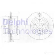 Тормозной диск DELPHI 20 VXBN Audi A6 Allroad 5012759422304 BG4087