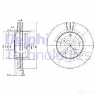 Тормозной диск DELPHI BG3266 4 2O7UN 5012759067154 934627