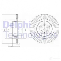 Тормозной диск DELPHI BG9081 Land Rover Range Rover 20K QE1M 5012759450000