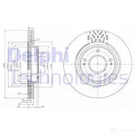 Тормозной диск DELPHI 935211 5012759386149 BG4034 2OOXGU 8