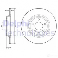 Тормозной диск DELPHI BG4800C 5012759980972 1211320289 H 7TQTXX