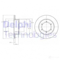 Тормозной диск DELPHI 2S V19CG 935414 BG4218 5012759441916