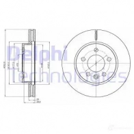 Тормозной диск DELPHI 5012759479841 BG4343 Volkswagen Amarok (2H) 1 2010 – 2020 UWBQ YNX