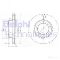 Тормозной диск DELPHI Lexus LX 5012759159415 3G61L7 B BG3558