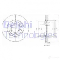 Тормозной диск DELPHI 5012759420324 G U96CCK BG4133 Hyundai