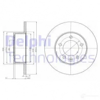 Тормозной диск DELPHI 935530 VZK OU 5012759470374 BG4320