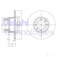 Тормозной диск DELPHI BG2316 D LWBI 5012759423158 934012