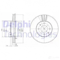 Тормозной диск DELPHI 5012759063620 BG3124 934528 W 46J5C4