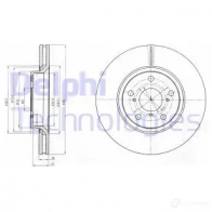 Тормозной диск DELPHI EXW ZT 5012759443477 Toyota Verso (AR20) 1 Минивэн 2.0 D 4D (AUR20) 124 л.с. 2012 – 2025 BG4236