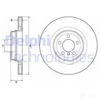 Тормозной диск DELPHI BG9147C C FMBF 935918 5012759972090